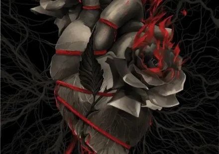 Book cover of Daggermouth by H.M. Wolfe, a dystopian enemies-to-lovers romance