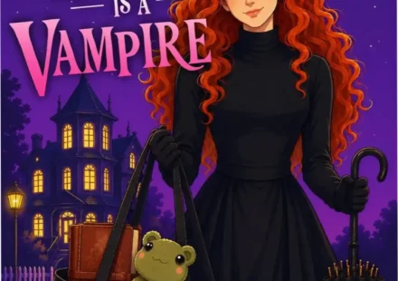 Our Nanny is a Vampire ebook cover featuring supernatural romance themes