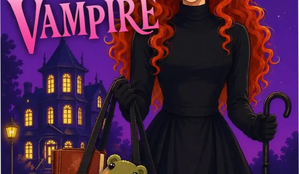 Our Nanny is a Vampire ebook cover featuring supernatural romance themes