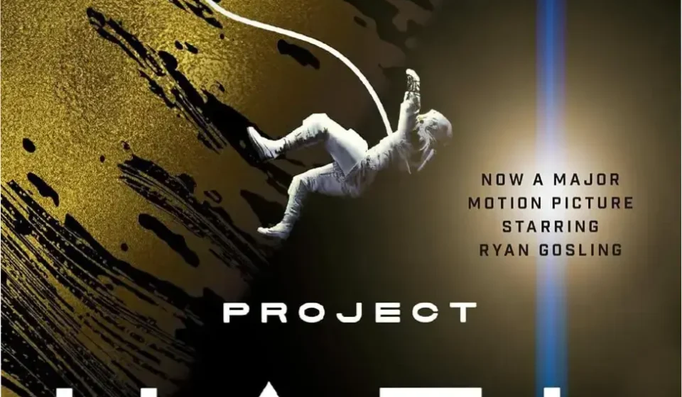 Cover of Project Hail Mary novel by Andy Weir featuring interstellar themes