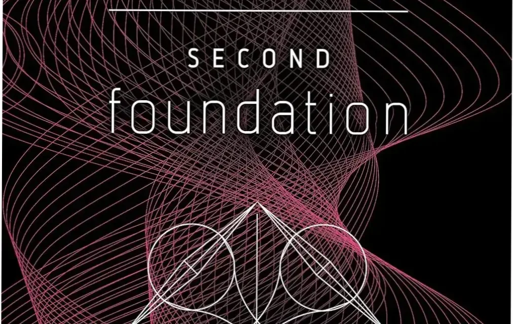 Digital edition of Second Foundation by Isaac Asimov focusing on the galactic struggle for wisdom