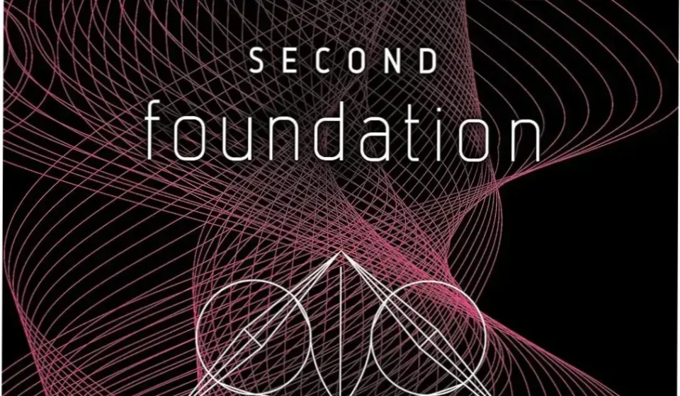 Digital edition of Second Foundation by Isaac Asimov focusing on the galactic struggle for wisdom