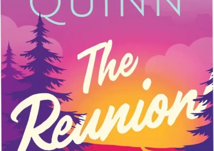 Digital cover of The Reunion by Meghan Quinn ebook illustrating a romantic comedy theme