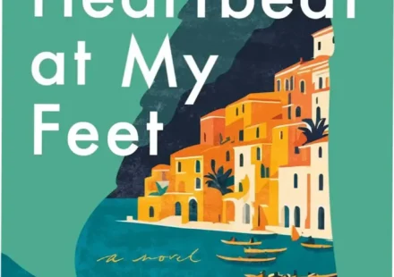 Cover of the novel A Heartbeat at My Feet by Kristin Judd showcasing romance and animal companionship