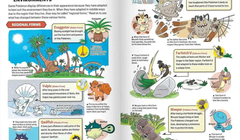 Pokécology An Illustrated Guide to Pokémon Ecology book cover featuring technical biological data