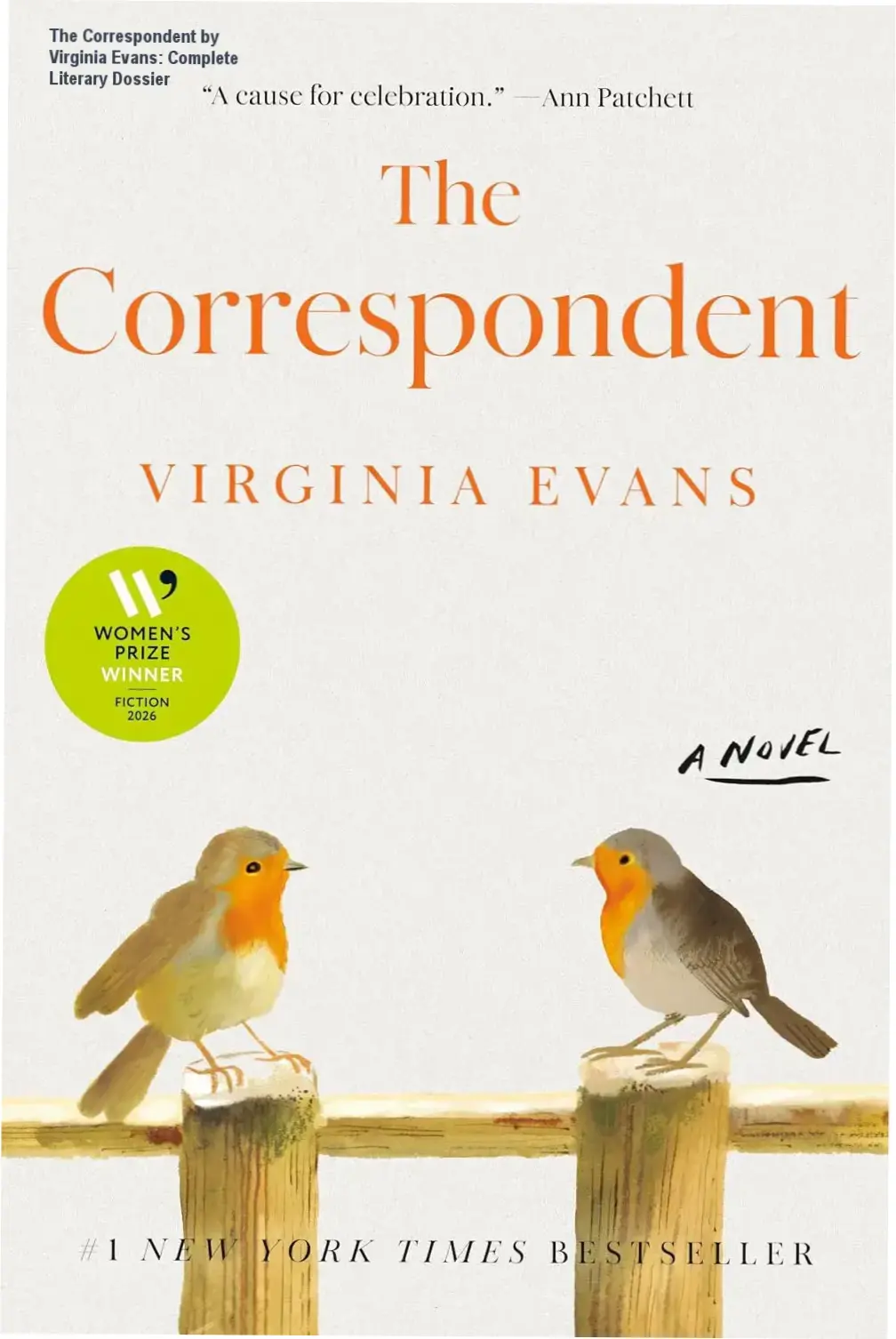 The Correspondent by Virginia Evans: Complete Literary Dossier