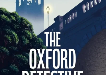 Book cover of The Oxford Detective Society by Faith Martin featuring an Oxford mystery theme