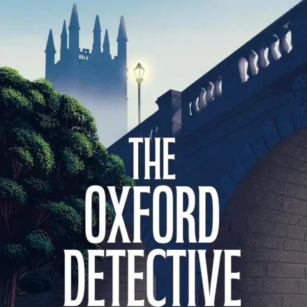 Book cover of The Oxford Detective Society by Faith Martin featuring an Oxford mystery theme