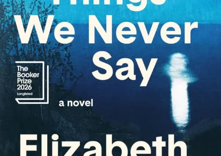 Book cover of The Things We Never Say by Elizabeth Strout illustrating human solitude